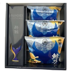 酔鯨酒造 鯨乃友　あわせて旨みが華やぐセット 2024 純米吟醸酒 720ml＋湖池屋ポテトチップス