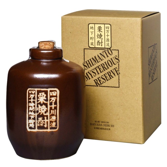 栗焼酎 無手無冠 栗焼酎33°ダバダ火振 ミステリアスリザーブ 箱入 900ml 無手無冠33°ミステリアスリザーブ900