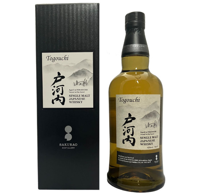 ウイスキー 三陽物産 桜尾 シングルモルト 戸河内 43度 箱入 700ml
