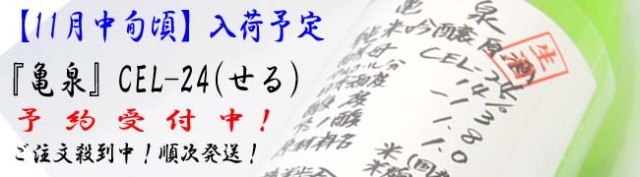亀泉　CEL24 予約バナー　2024