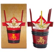 日本酒 土佐鶴酒造 うるし塗風 上等酒 角樽(つのだる) 1800ml 箱入