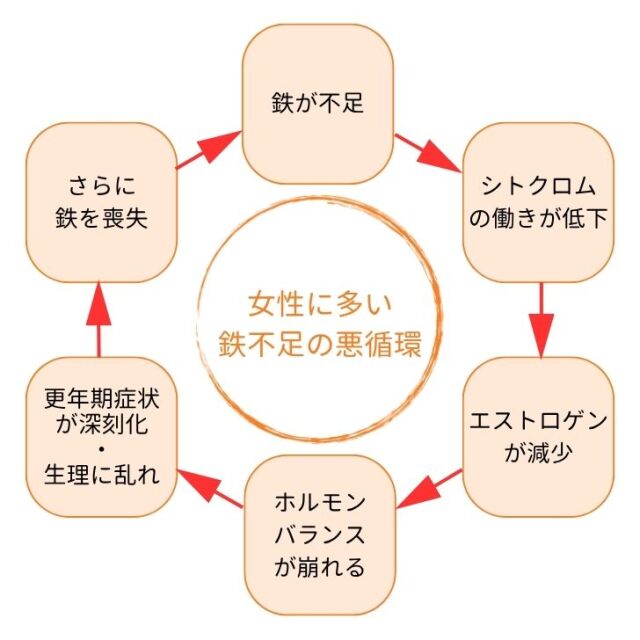 イラスト_女性に多い悪循環