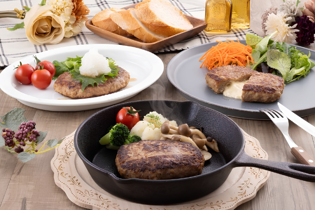 着日指定不可※送料込み※【冷凍】3種ハンバーグ食べ比べ【計9個！】☆ポイント3倍実施中☆