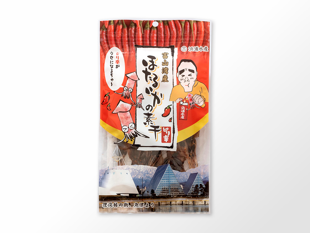 ほたるいか素干し　ピリ辛　新パッケージ