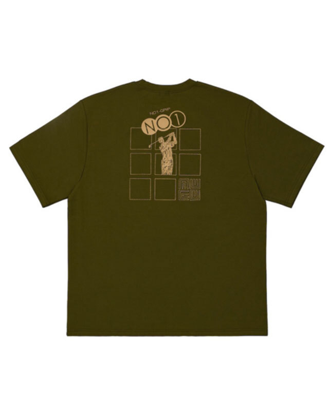 NO1 GRIP × Lenuce ビンゴTシャツ / カーキ(メンズ)