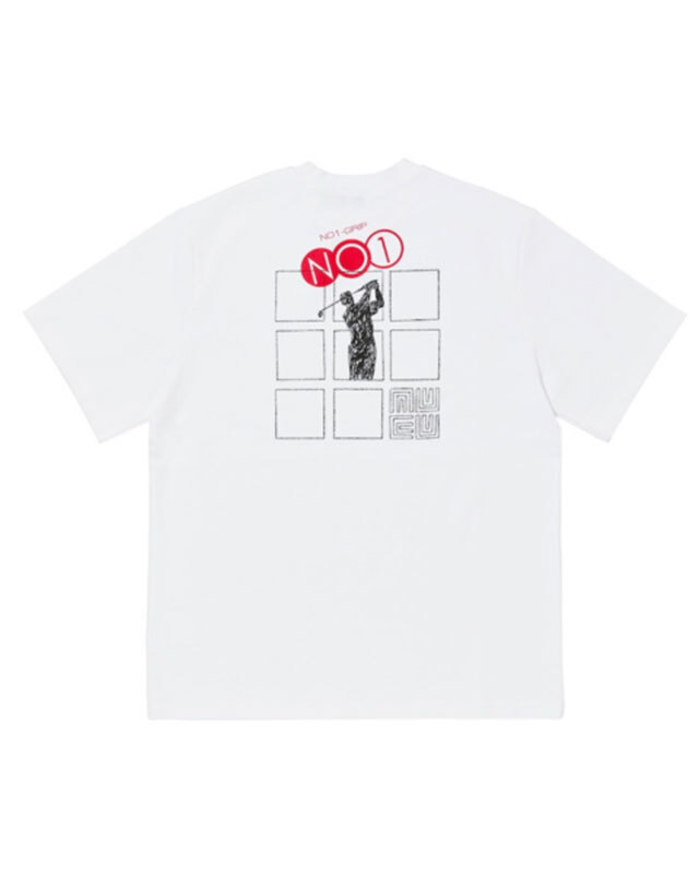 NO1 GRIP × Lenuce ビンゴTシャツ / ホワイト(レディース)