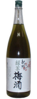 紀州 緑茶梅酒　1.8L