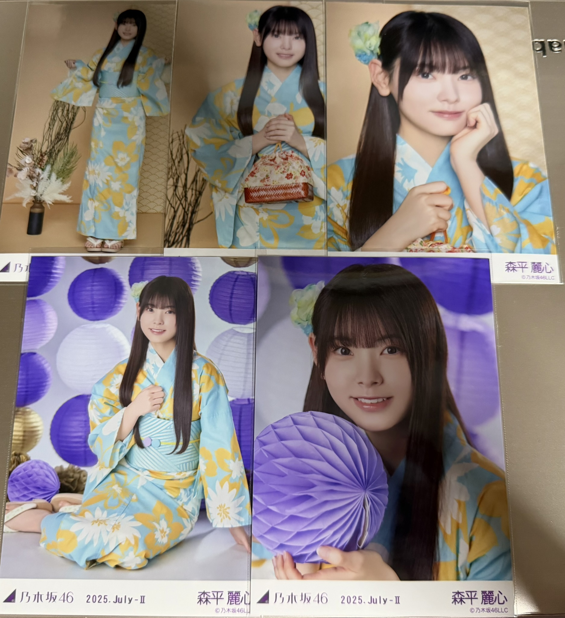 乃木坂46　森平麗心　2025浴衣　5種コンプ