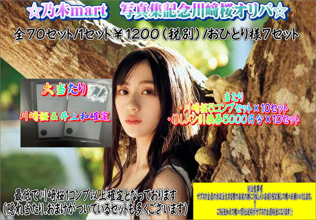 乃木mart　写真集記念オリパ