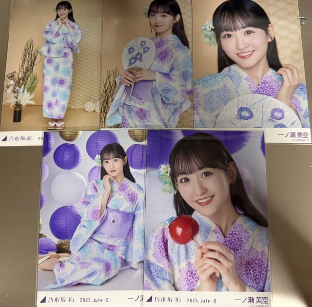 乃木坂46　一ノ瀬美空　2025浴衣　5種コンプ