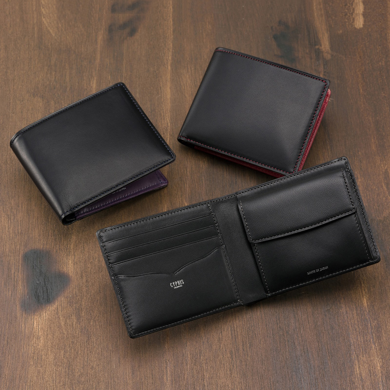 【キプリス】二つ折り財布(小銭入れ付き札入)■コルデーロ