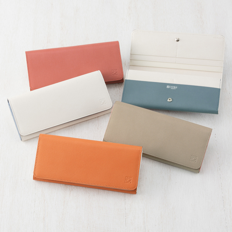 Outlet商品 【キプリス】長財布(内ファスナー小銭入れ付き束入)■グラーノ【8591-5】