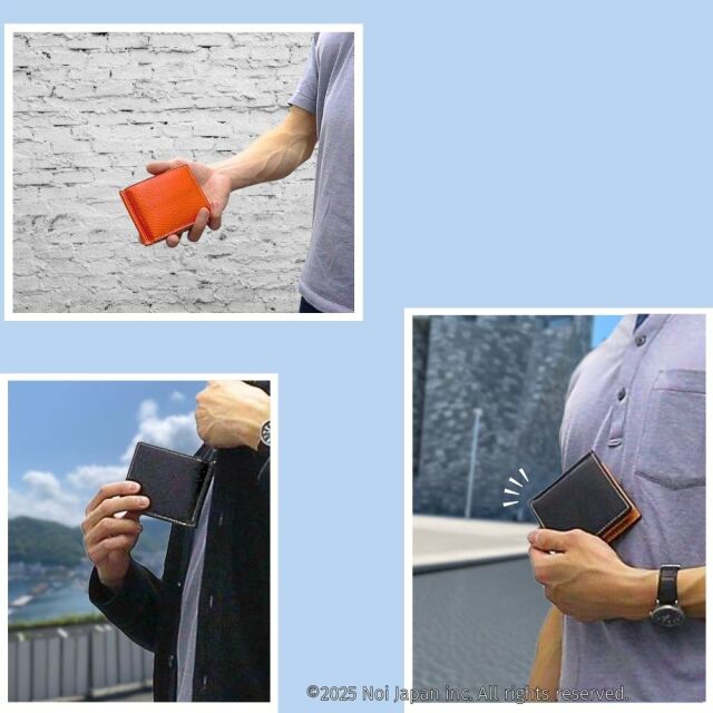 ノイジャパン限定商品【ヘレナ】札ばさみ/マネークリップ(外BOX小銭入れ付き)■アリゾナレザー
