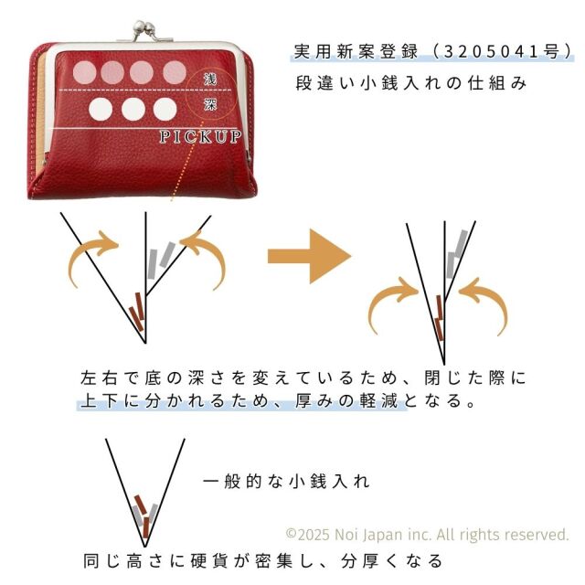 【ヘレナ】がま口札入(ミドルウォレット)■アリゾナレザー