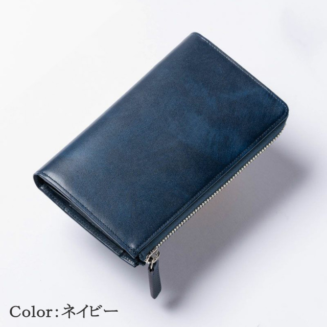 キプリス】コンパクトハニーセル長財布(L字ラウンドファスナー束入