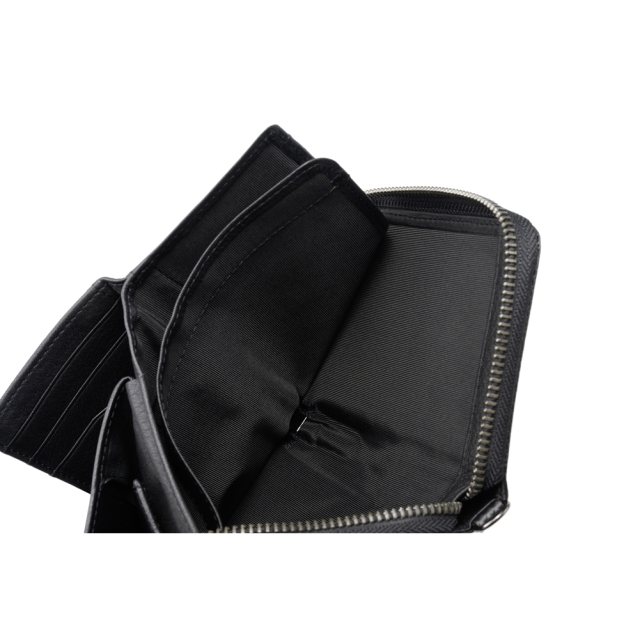 【ノイインテレッセ】二つ折り財布(縦型ラウンドファスナー・中ベロ付き札入)■シャッテン 2.0