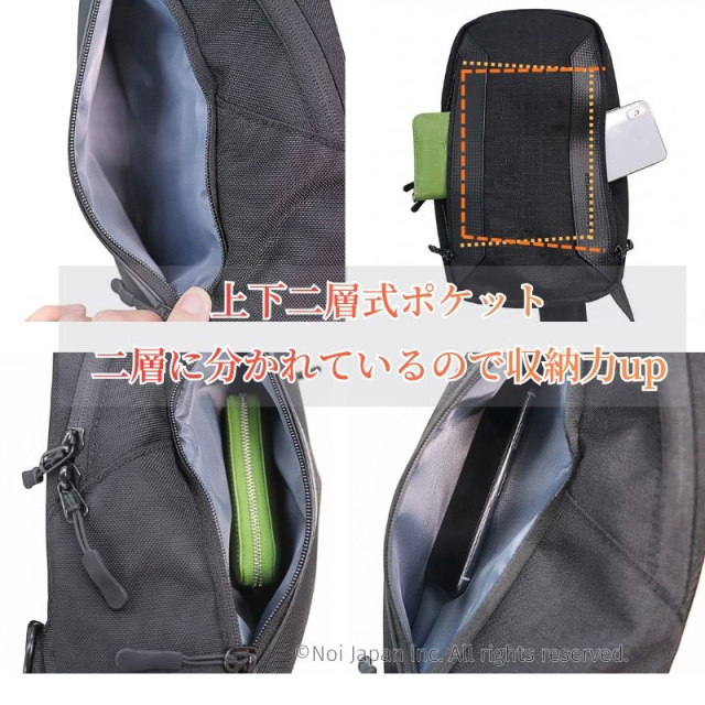 ノイジャパン限定商品【ノイインテレッセ】ボディバッグ■シャッテン カーボンパターン
