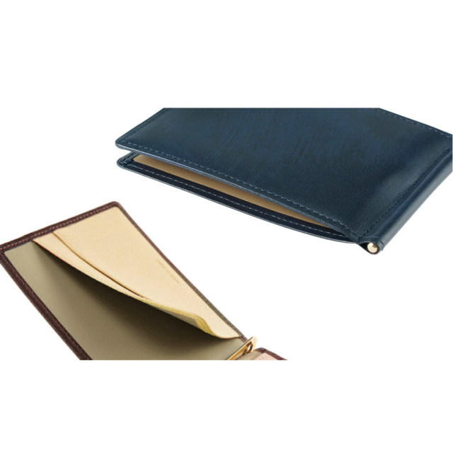 【キプリス】札ばさみ/マネークリップ■シラサギレザー