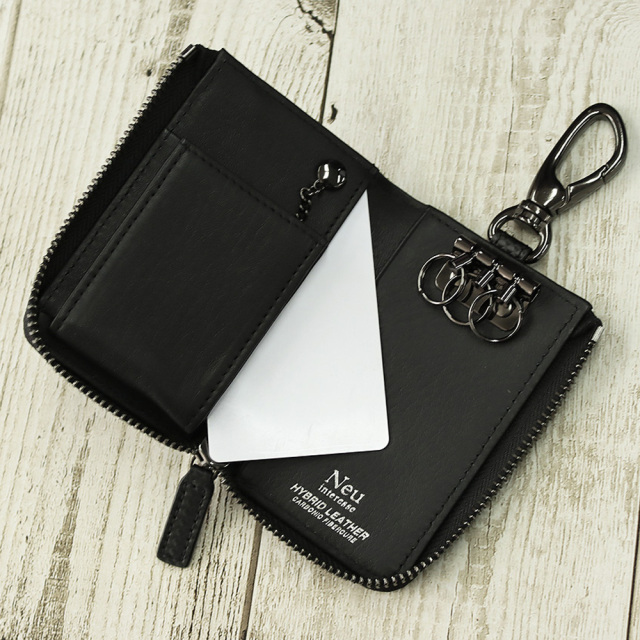 【ノイインテレッセ】キーケース(L字ファスナー)■カーボンファイバーキュア キーケース