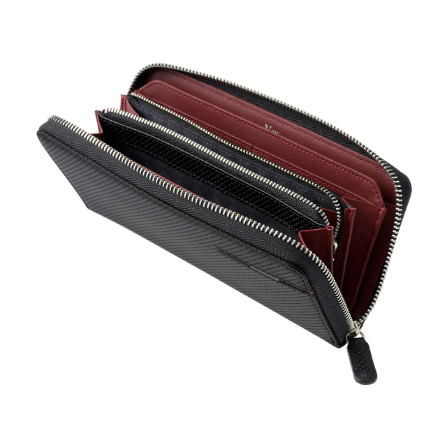 プラダ ラウンドファスナー長財布 ー ネイビー紺 40802000687（プラダ  