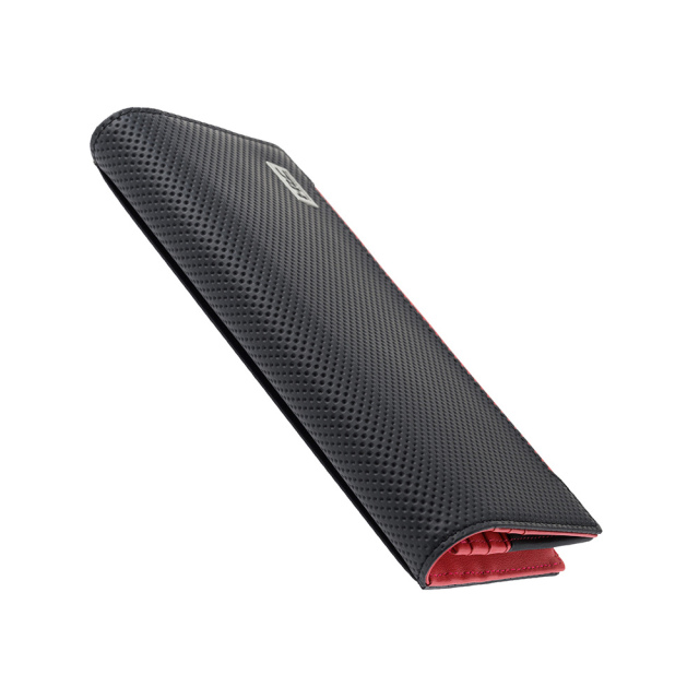 【ノイインテレッセ×HRC】長財布(小銭入れ付き通しマチ束入)■ＢＲ -Black＆Red-