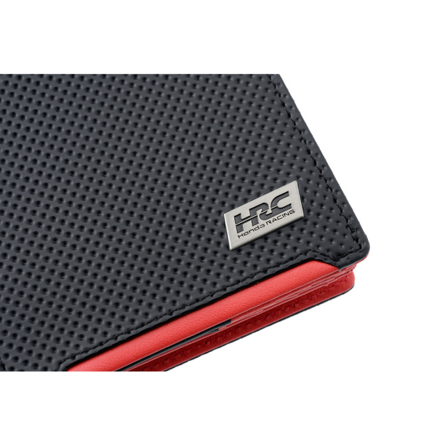 【ノイインテレッセ×HRC】二つ折り財布(外BOX小銭入れ付き札入)■ＢＲ -Black＆Red-