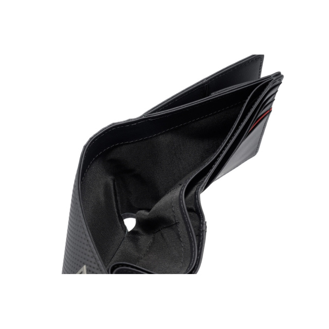 【ノイインテレッセ×HRC】二つ折り財布(外BOX小銭入れ付き札入)■ＢＲ -Black＆Red-