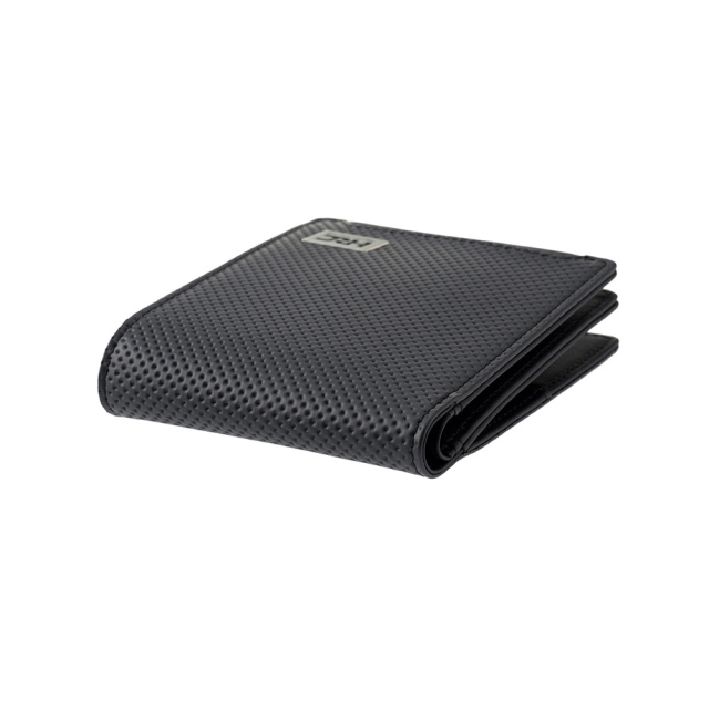 【ノイインテレッセ×HRC】二つ折り財布(外BOX小銭入れ付き札入)■ＢＲ -Black＆Red-