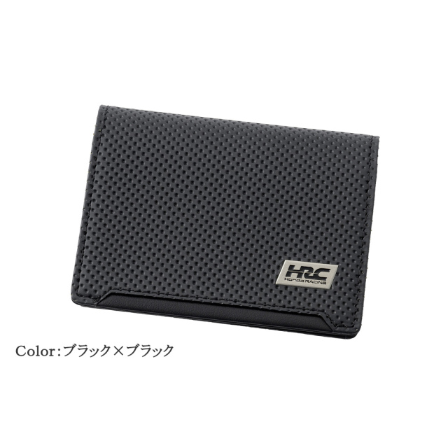 【ノイインテレッセ×HRC】名刺入れ(通しマチ)■ＢＲ -Black＆Red-