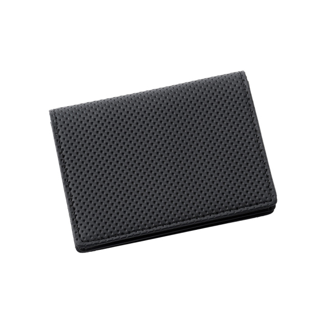 【ノイインテレッセ×HRC】名刺入れ(通しマチ)■ＢＲ -Black＆Red-