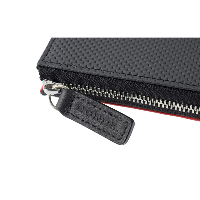 【ノイインテレッセ×HRC】小銭入れ■ＢＲ -Black＆Red-