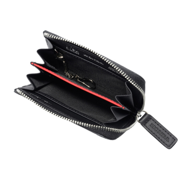 【ノイインテレッセ×HRC】小銭入れ■ＢＲ -Black＆Red-