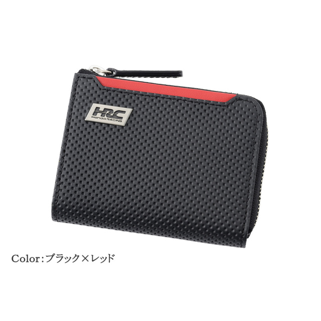 【ノイインテレッセ×HRC】小銭入れ■ＢＲ -Black＆Red-
