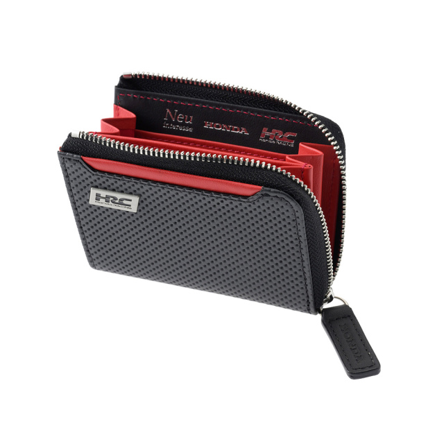 【ノイインテレッセ×HRC】小銭入れ■ＢＲ -Black＆Red-