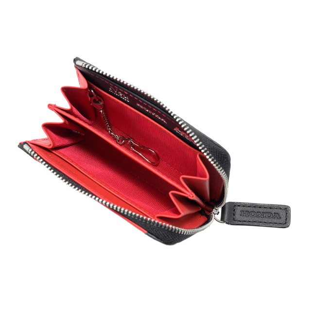 【ノイインテレッセ×HRC】小銭入れ■ＢＲ -Black＆Red-