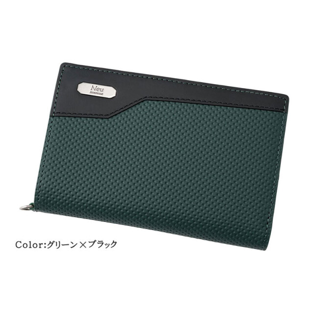 ノイインテレッセ】二つ折り財布(ミドルウォレット)□イクス