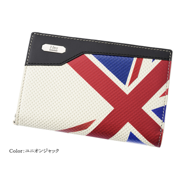 【ノイインテレッセ】二つ折り財布(縦型L字ラウンドファスナー札入)■イクス