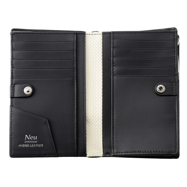 【ノイインテレッセ】二つ折り財布(縦型L字ラウンドファスナー札入)■イクス