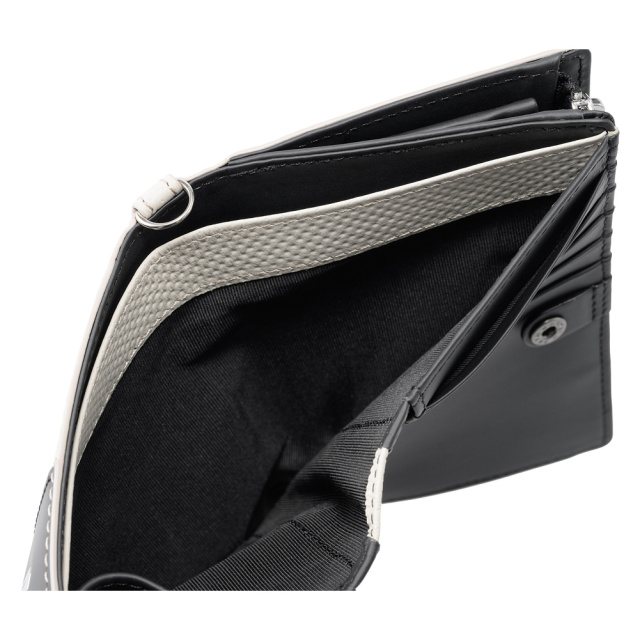 【ノイインテレッセ】二つ折り財布(縦型L字ラウンドファスナー札入)■イクス