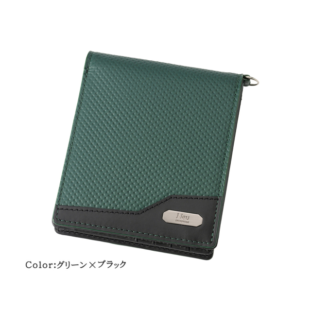 【ノイインテレッセ】二つ折り財布(外BOX小銭入れ付き札入)■イクス