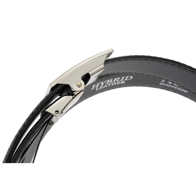 ノイインテレッセ】フィットバックルベルト(30mm幅)□ハイブリッドレザー