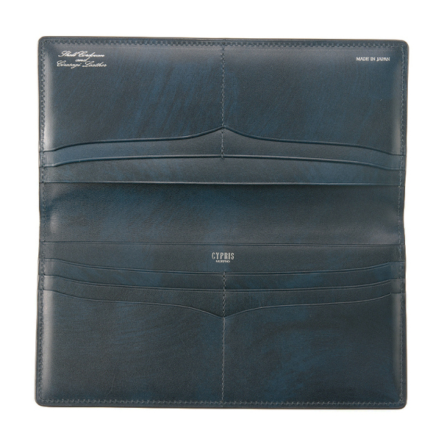 キプリス】長財布(マチなし束入・小銭入れなし)□オイルシェルコード  