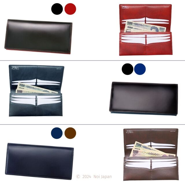 【キプリス】長財布(小銭入れ付きササマチ束入)■オイルシェルコードバン＆シラサギレザー [4127]