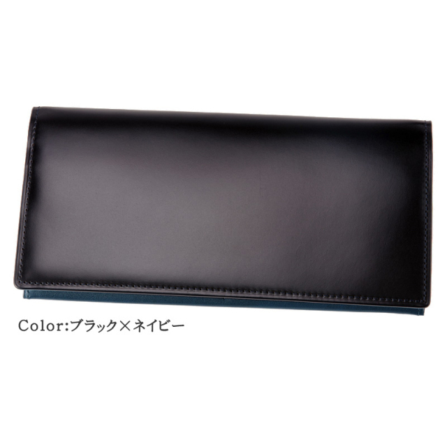 【キプリス】長財布(小銭入れ付きササマチ束入)■オイルシェルコードバン＆シラサギレザー [4127]
