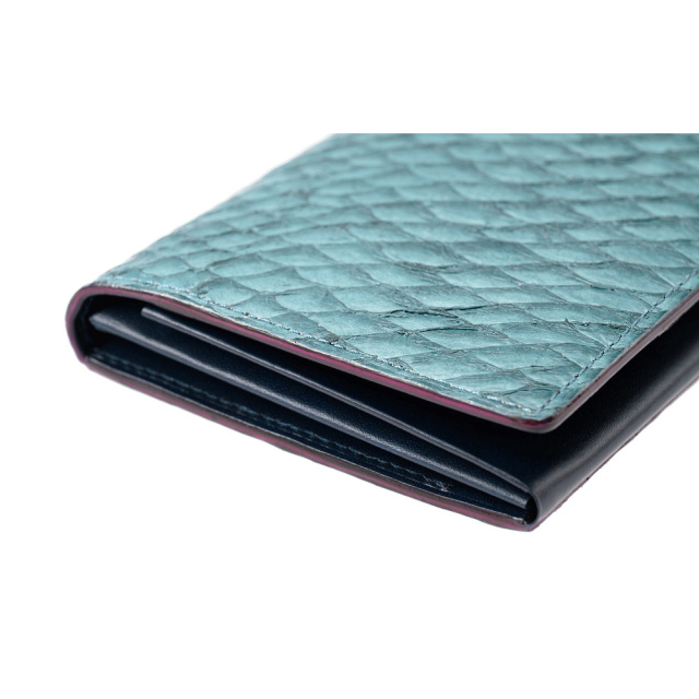 【キプリス】長財布(風琴マチ束入・小銭入れなし)■MADAI -Ocean Leather-