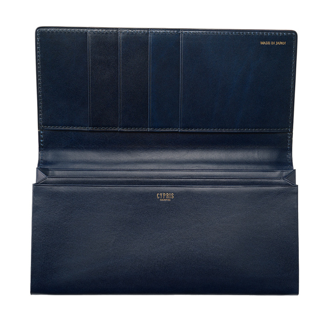 【キプリス】長財布(風琴マチ束入・小銭入れなし)■MADAI -Ocean Leather-