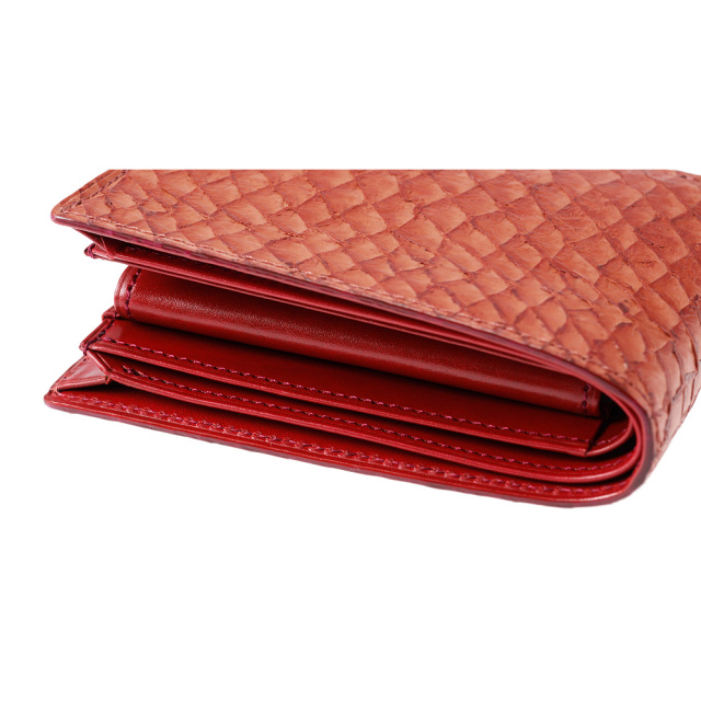 【キプリス】二つ折り財布(小銭入れ付き風琴マチ札入)■MADAI -Ocean Leather-