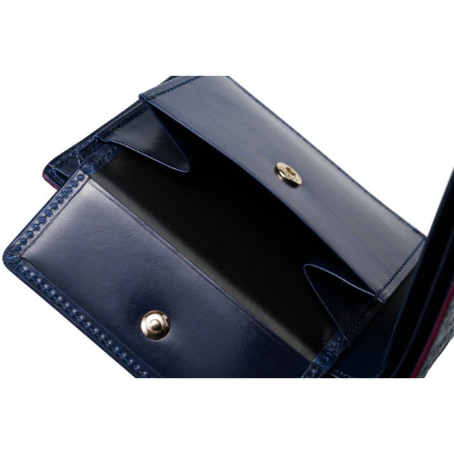 【キプリス】二つ折り財布(小銭入れ付き風琴マチ札入)■MADAI -Ocean Leather-