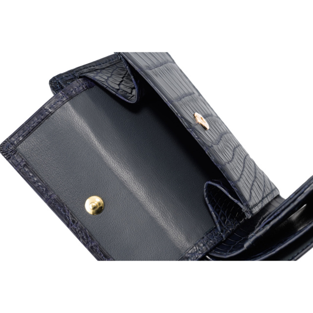 CYPRIS COLLECTION】二つ折り財布(小銭入れ付き札入)□マットクロコダイル
