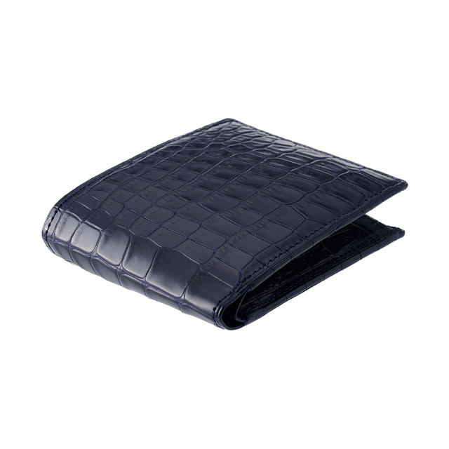 【CYPRIS COLLECTION】二つ折り財布(小銭入れ付き札入)■マットクロコダイル